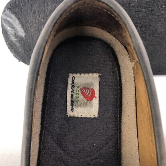 Acorn Gray Leather Moccasin Loafers 10 main image 2